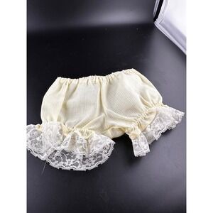 Yellow bloomers for 14" and 16" Doll Fits Cabbage Patch Kids Vtg 1980s